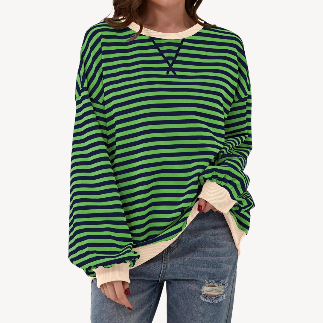 Women's Striped Long Sleeve Top | Loravelle