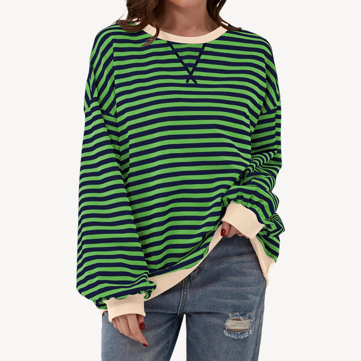 Women's Striped Long Sleeve Top | Loravelle
