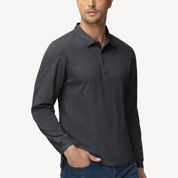 Men's Long Sleeve Polo Shirt | Loravelle