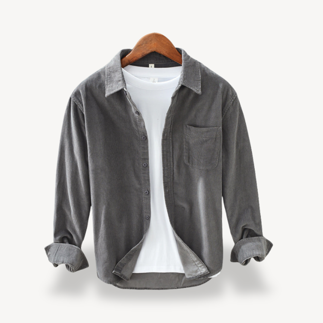 Men's Corduroy Long Sleeve Shirt | Loravelle