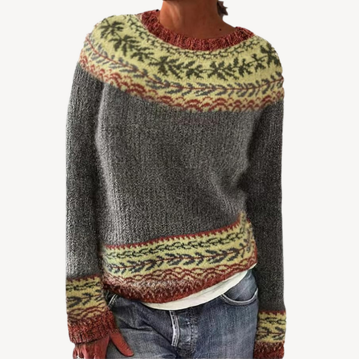 Embroidered Floral Sweater for Women | Loravelle