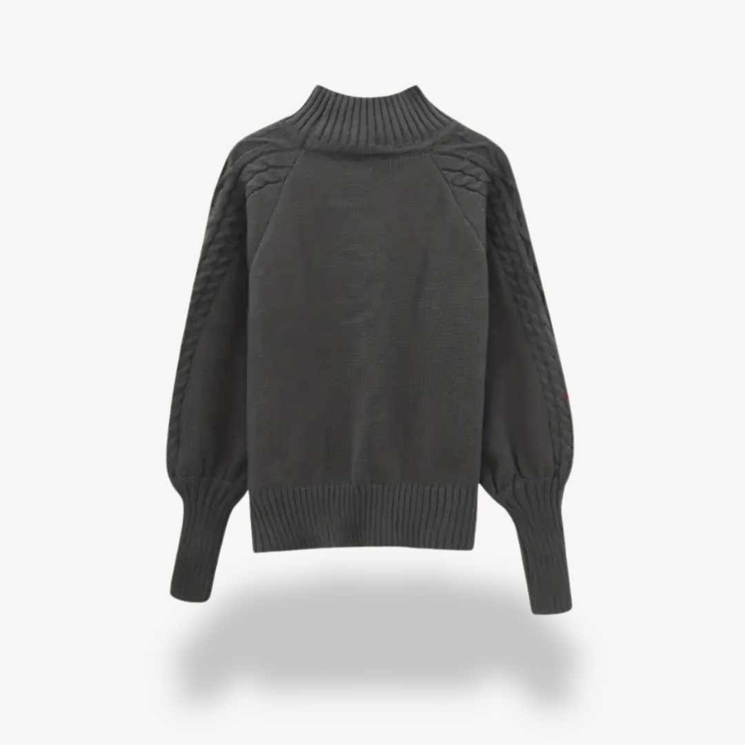 Cable Knit Turtleneck Sweater for Women | Loravelle