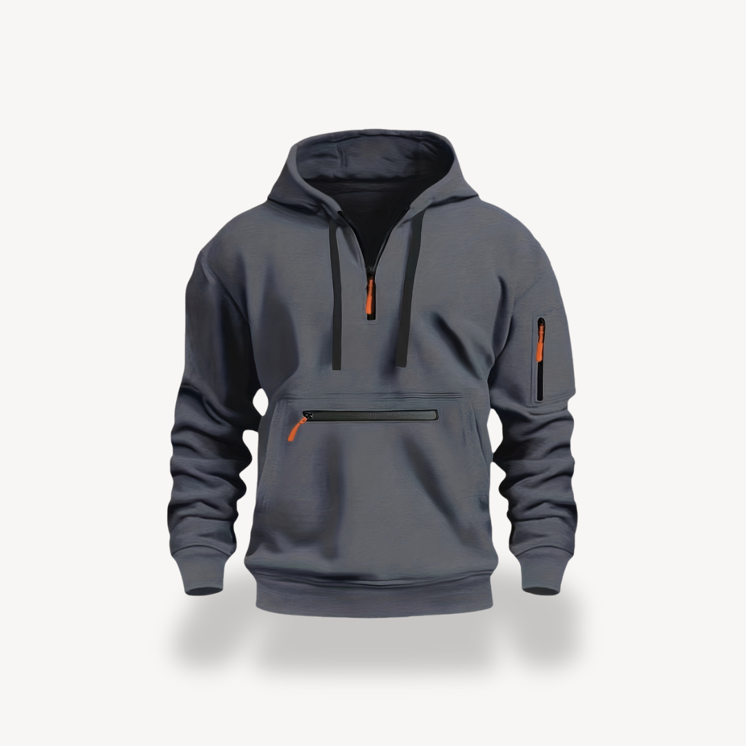 Men’s Cotton Blend Zip Hoodie | Loravelle
