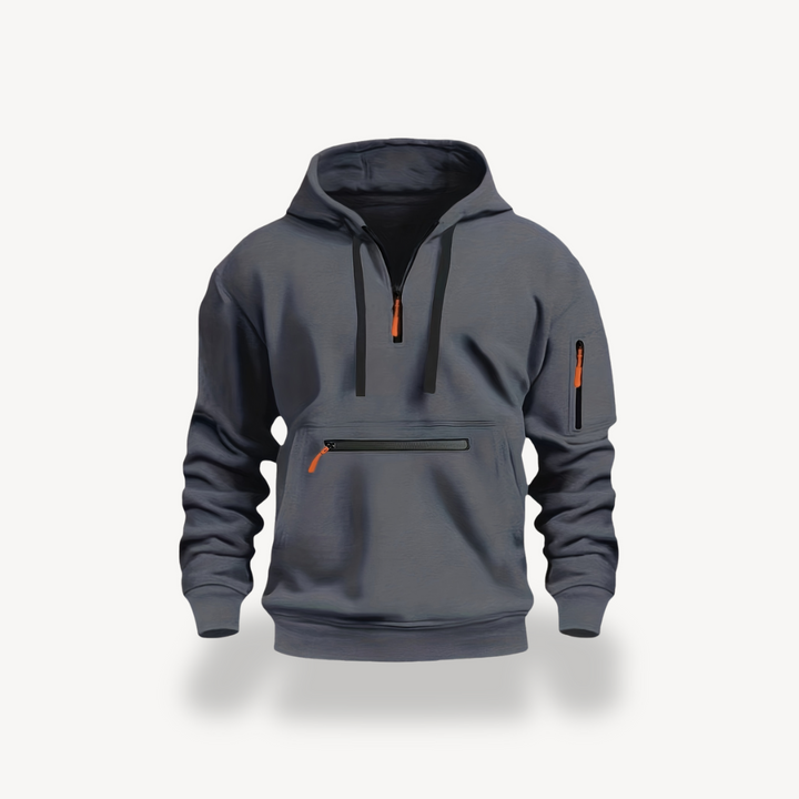 Men’s Cotton Blend Zip Hoodie | Loravelle