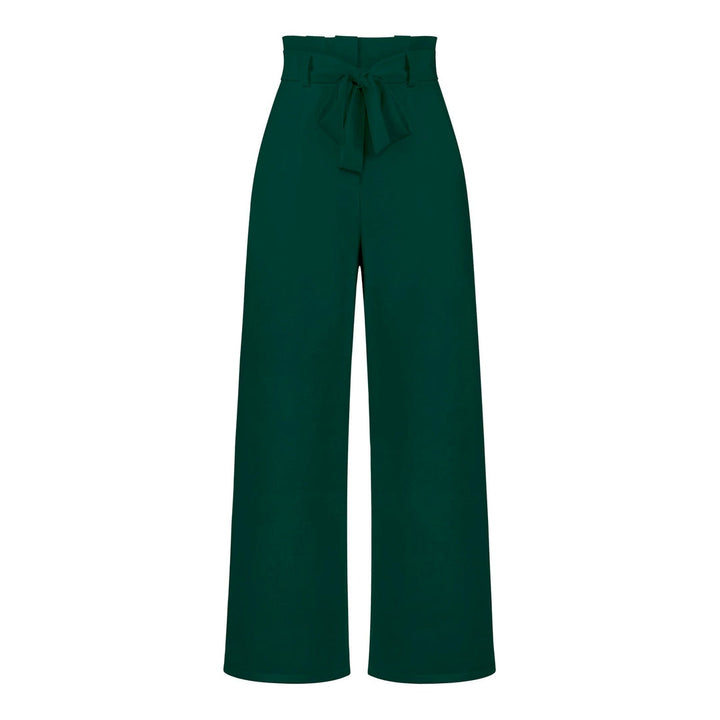 Tie Waist High-Waisted Trousers for women | Loravelle