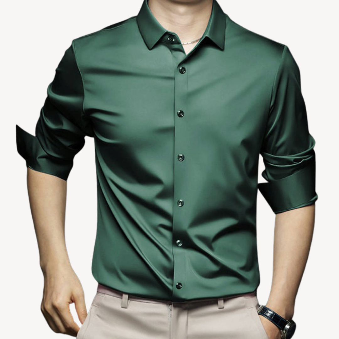 Men's Polyester Long Sleeve Shirt | Loravelle