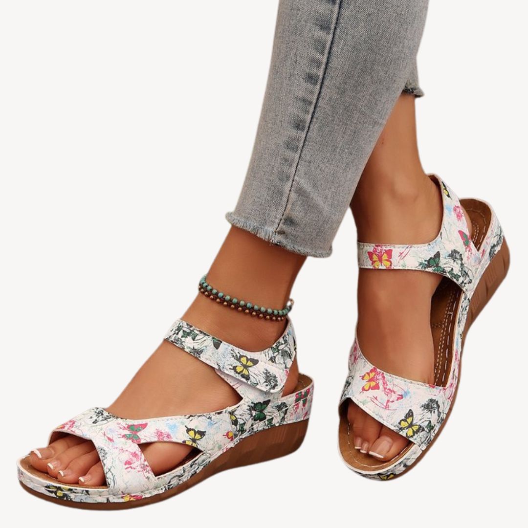 Leather Orthopedic Sandals Women | Loravelle