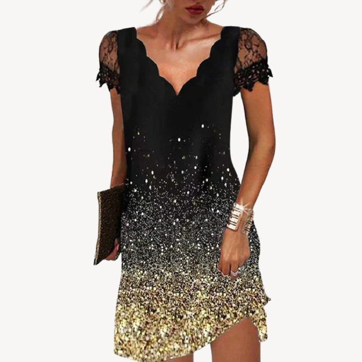 Women's Floral Lace Mini Dress | Loravelle