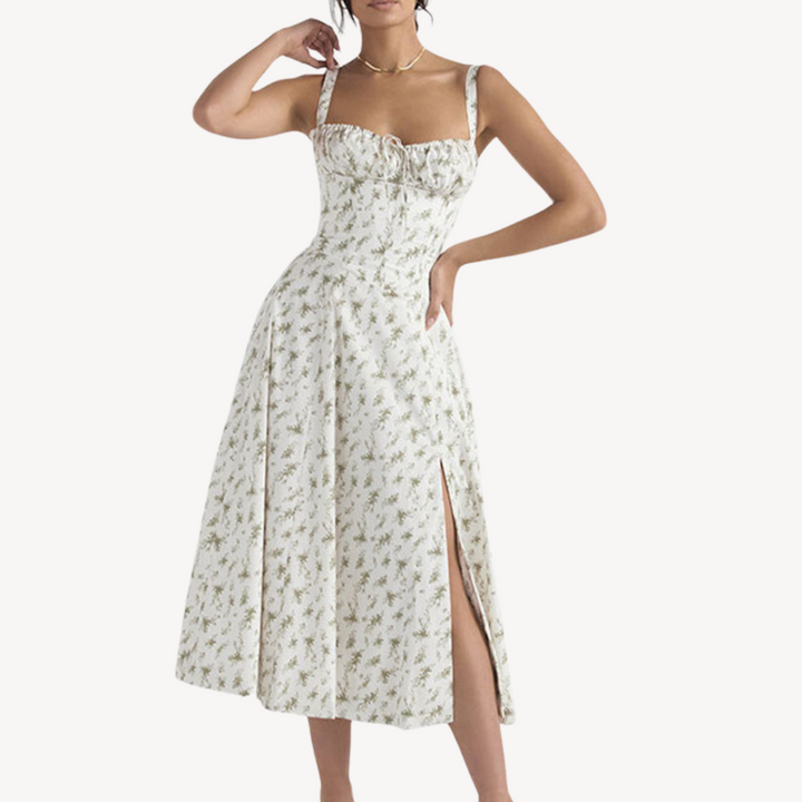 Loravelle | Women's Floral Sleeveless Midi Dress