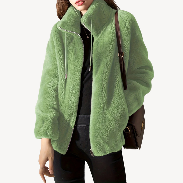 Women’s Faux Fur Zip-Up Jacket | Loravelle