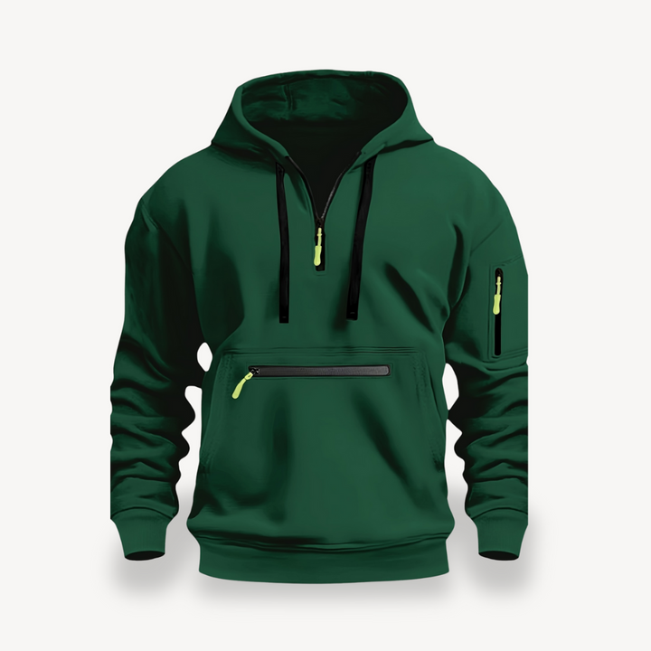 Men’s Cotton Blend Zip Hoodie | Loravelle