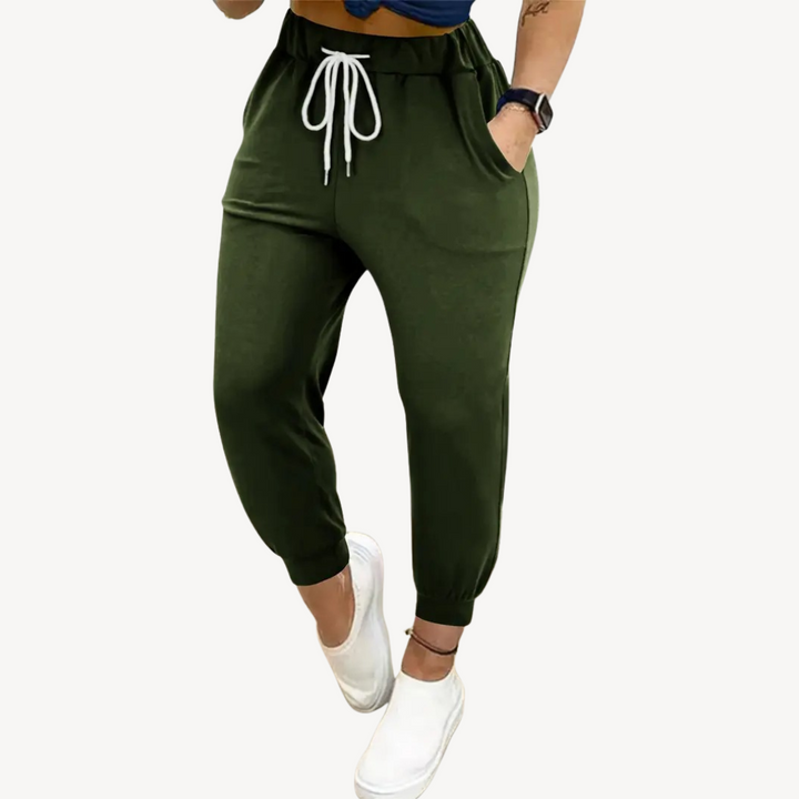 Women's Elastic Waist Jogger Pants | Loravelle