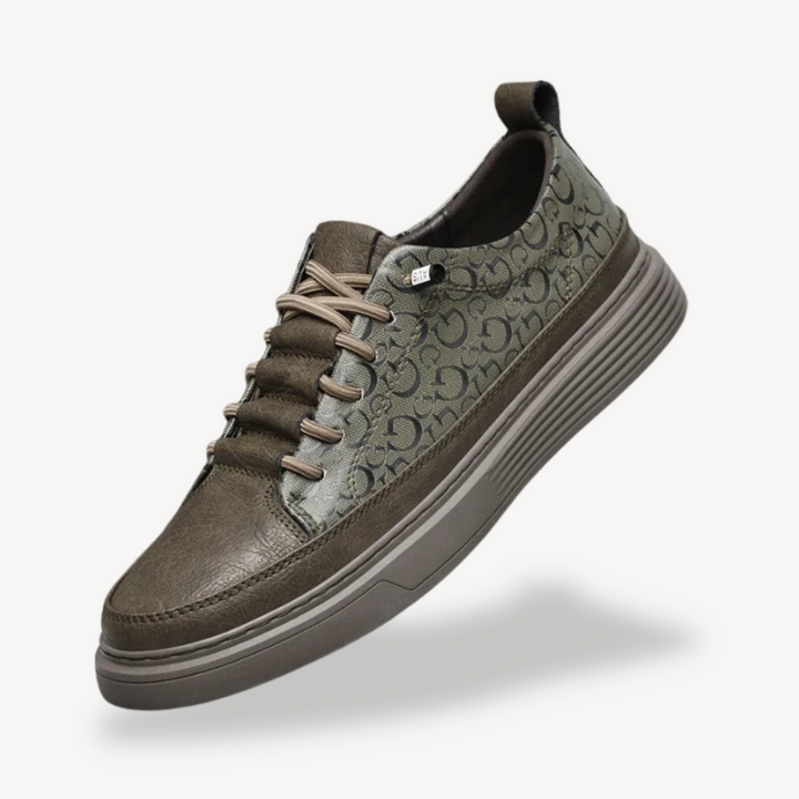 Men's Orthopedic Sneakers with Leather-Like Upper | Loravelle