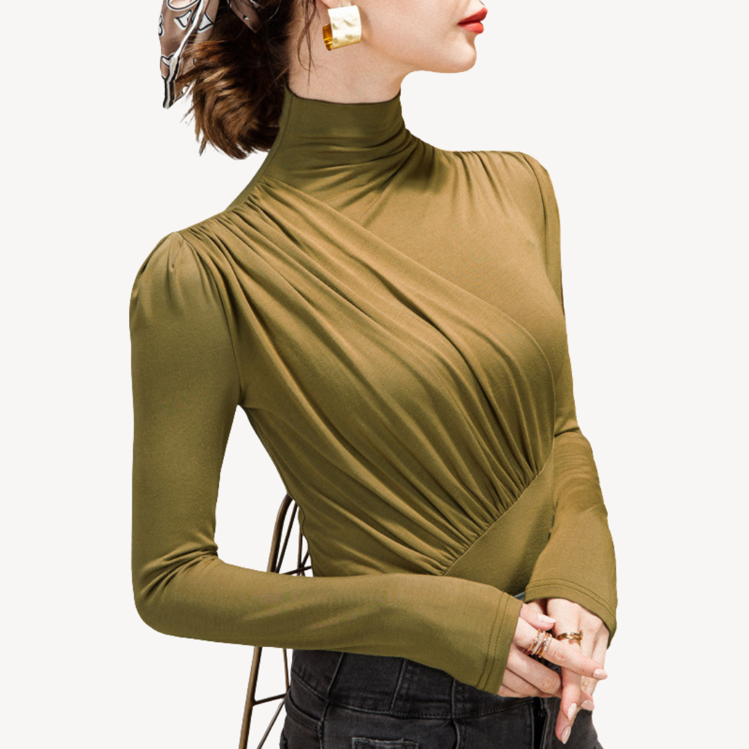 Pleated Long Sleeve Top for Women | Loravelle