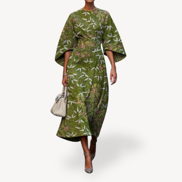 Women's Floral Print Midi Dress | Loravelle