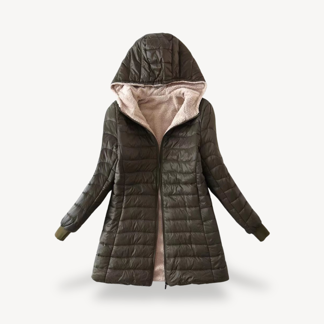 Women’s Sherpa Lined Puffer Coat | Loravelle