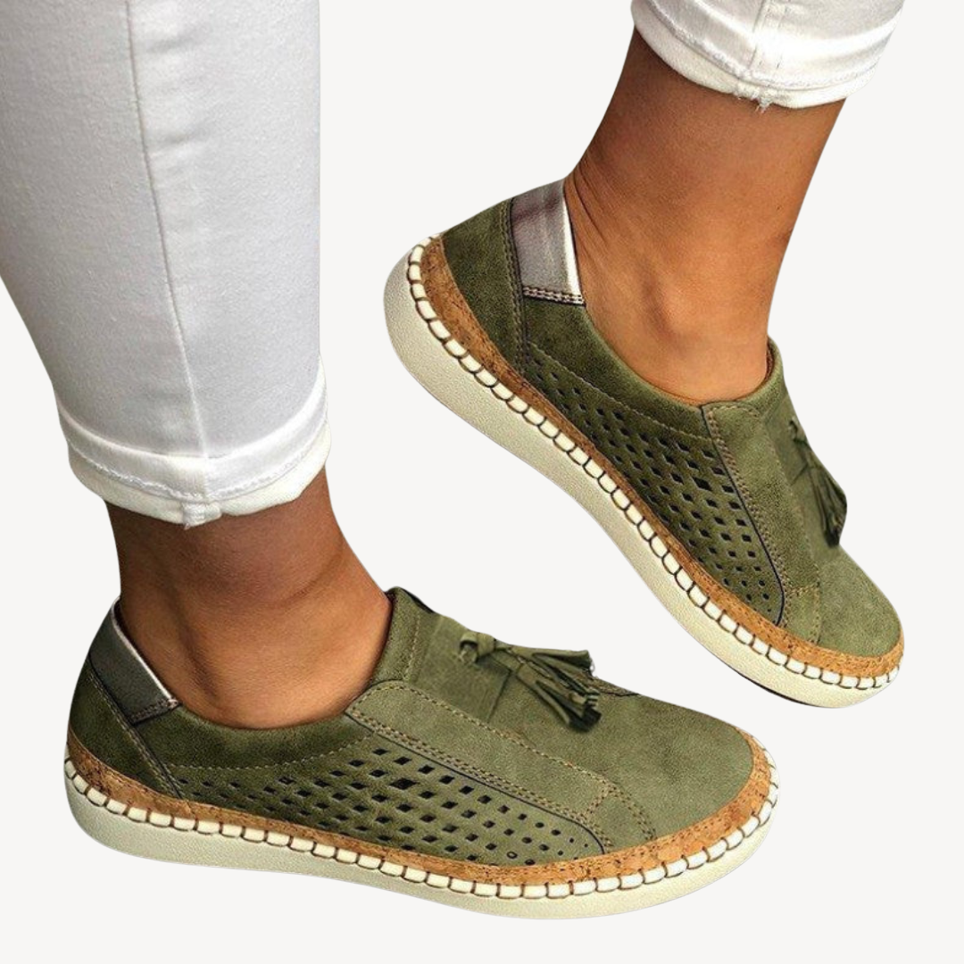 Orthopedic Suede Loafers for Women | Loravelle