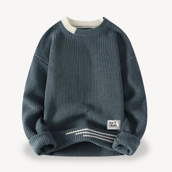 Men's Ribbed Knit Sweater | Loravelle