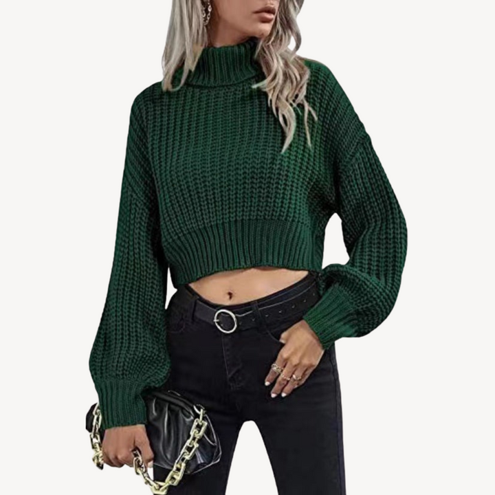 Women’s Cropped Knit Sweater | Loravelle