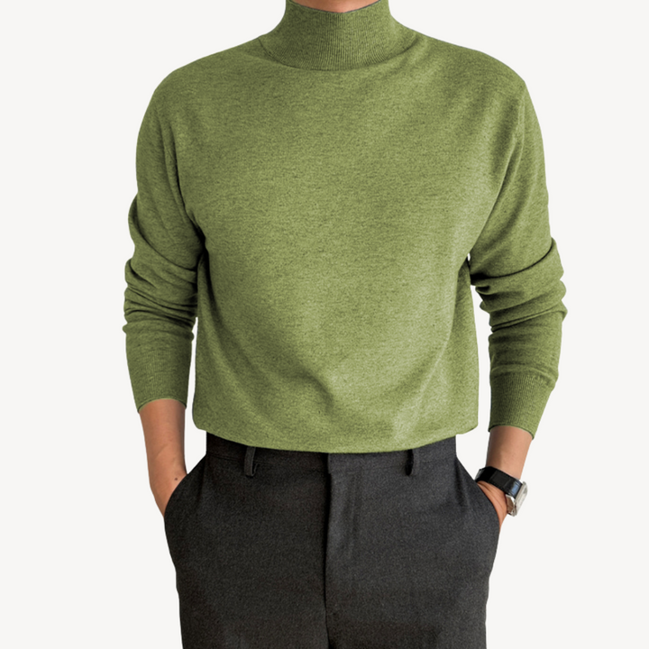 Cashmere Blend Turtleneck Sweater for Men | Loravelle