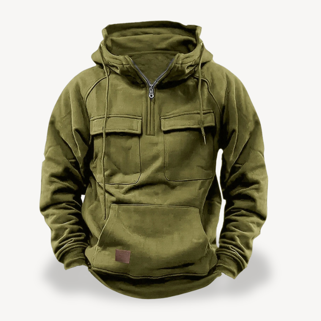 Men's Fleece Cargo Hoodie | Loravelle