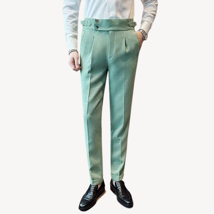 Men's Waffle Dress Pants Business Formal | Loravelle