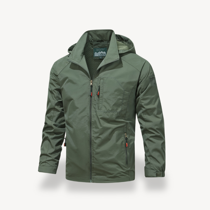 Men’s Casual Polyester Zip Jacket | Loravelle