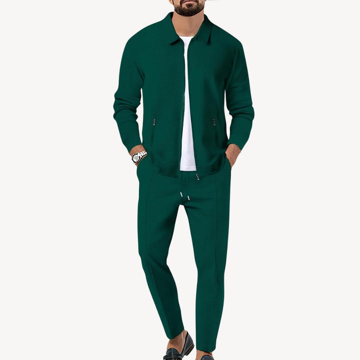 Men's Waffle Knit Loungewear Set | Loravelle