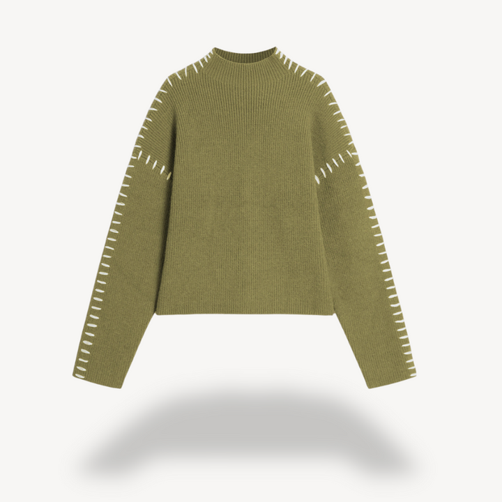 Women's Knit Stitch Detail Sweater | Loravelle