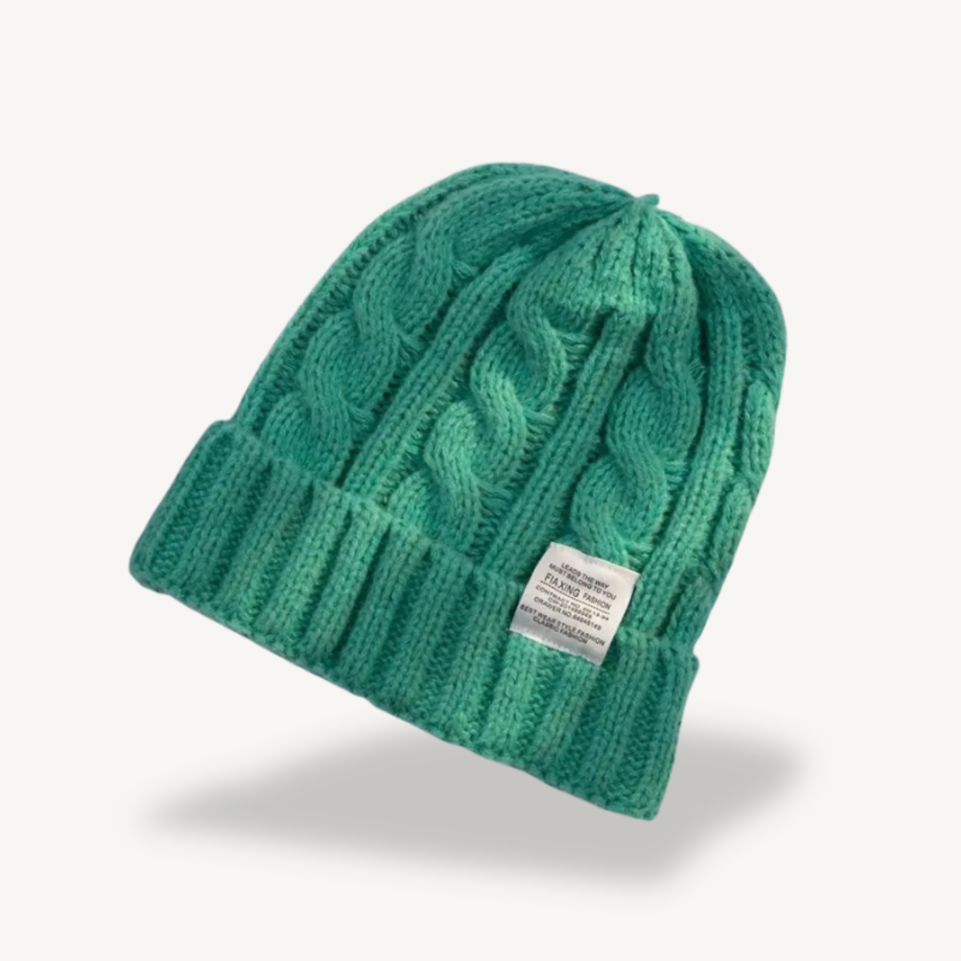 Cable Knit Beanie Hat for Women - Soft Wool Blend | Loravelle