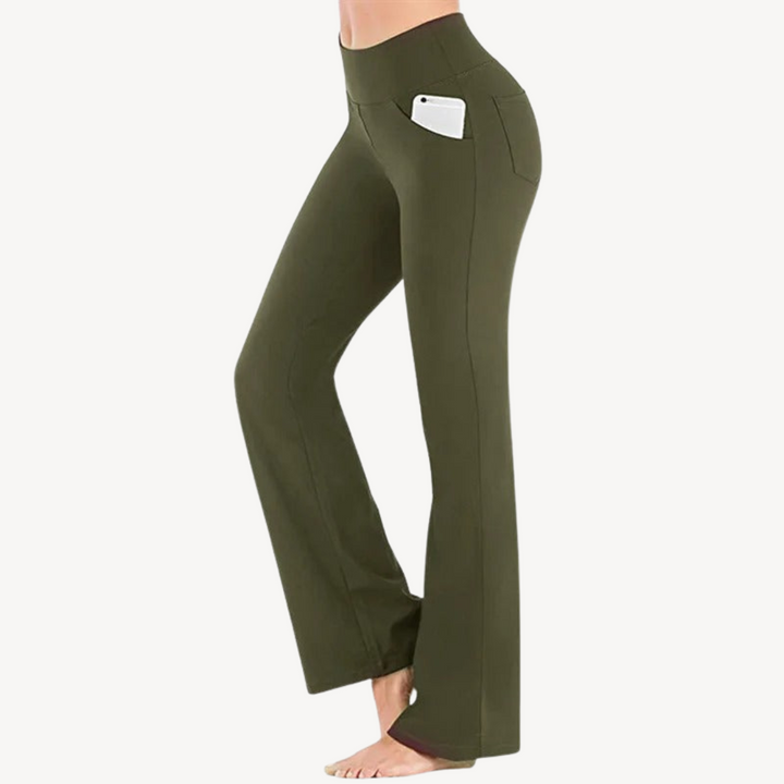Stretch High-Waisted Pants | Loravelle