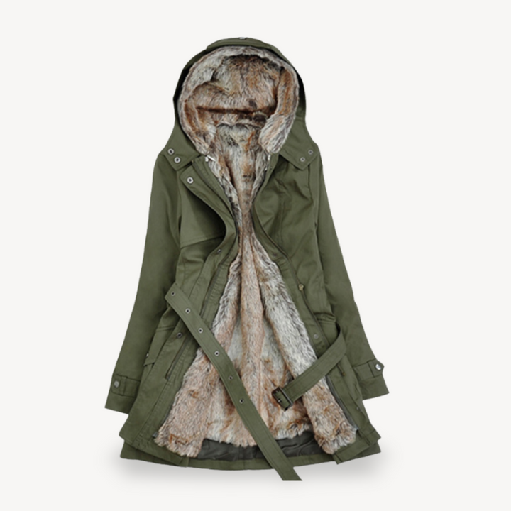 Women’s Faux Fur Lined Parka Jacket | Loravelle