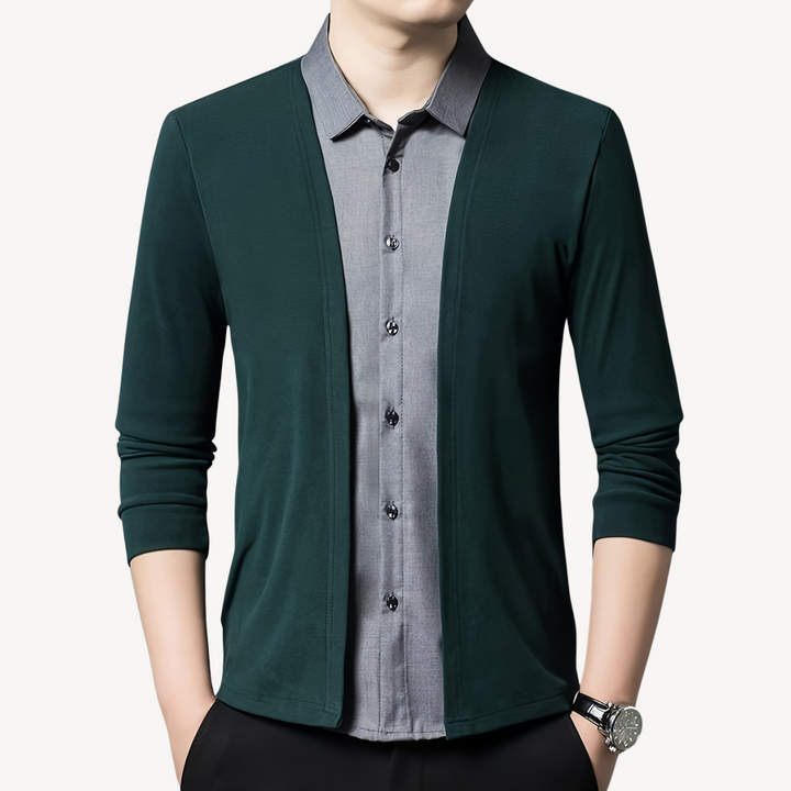 Men's Lightweight Knit Cardigan Open Front | Loravelle