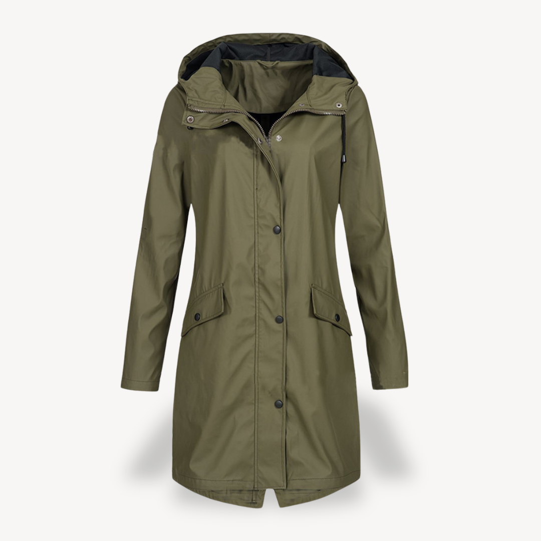 Women's Waterproof Hooded Raincoat | Loravelle