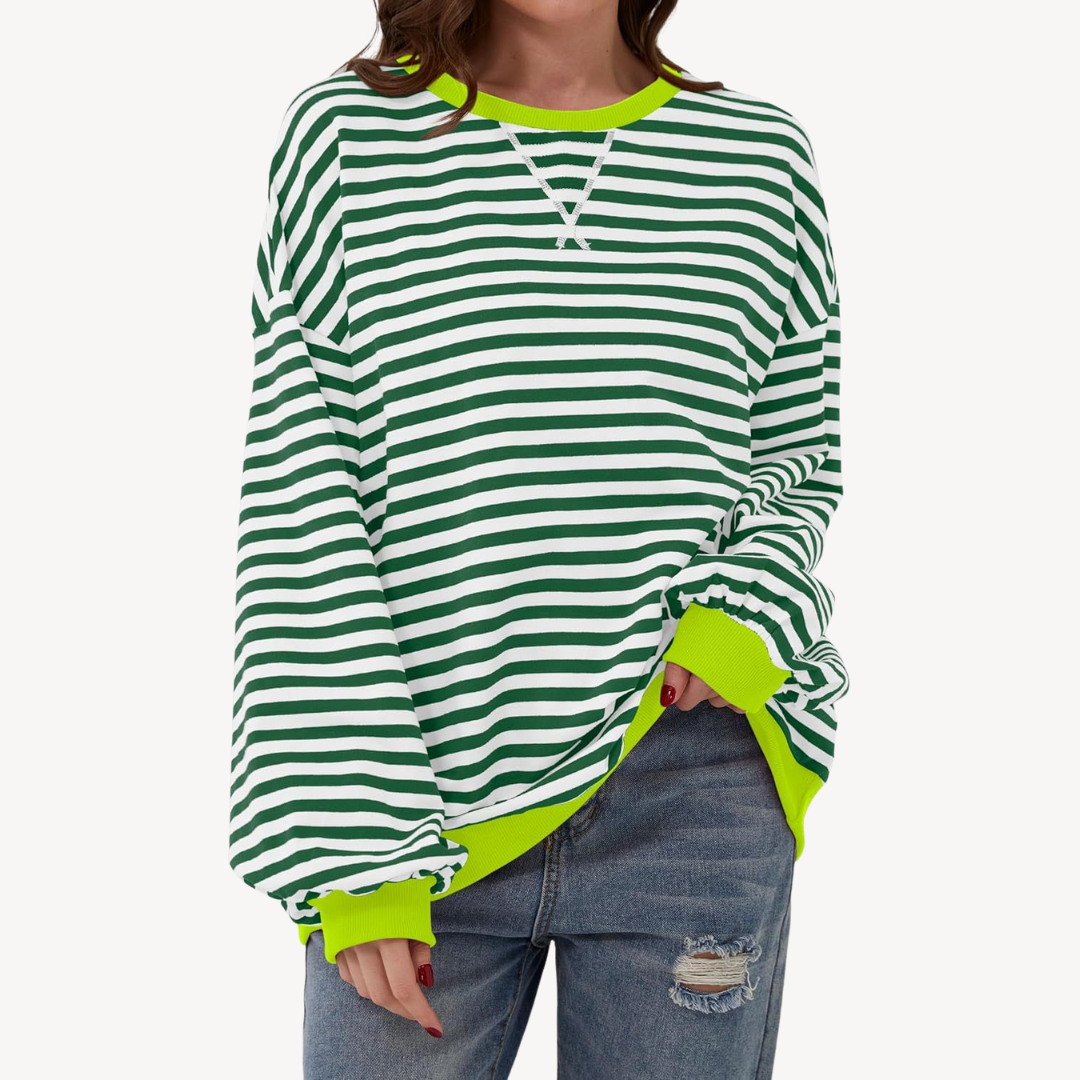 Women's Striped Long Sleeve Top | Loravelle
