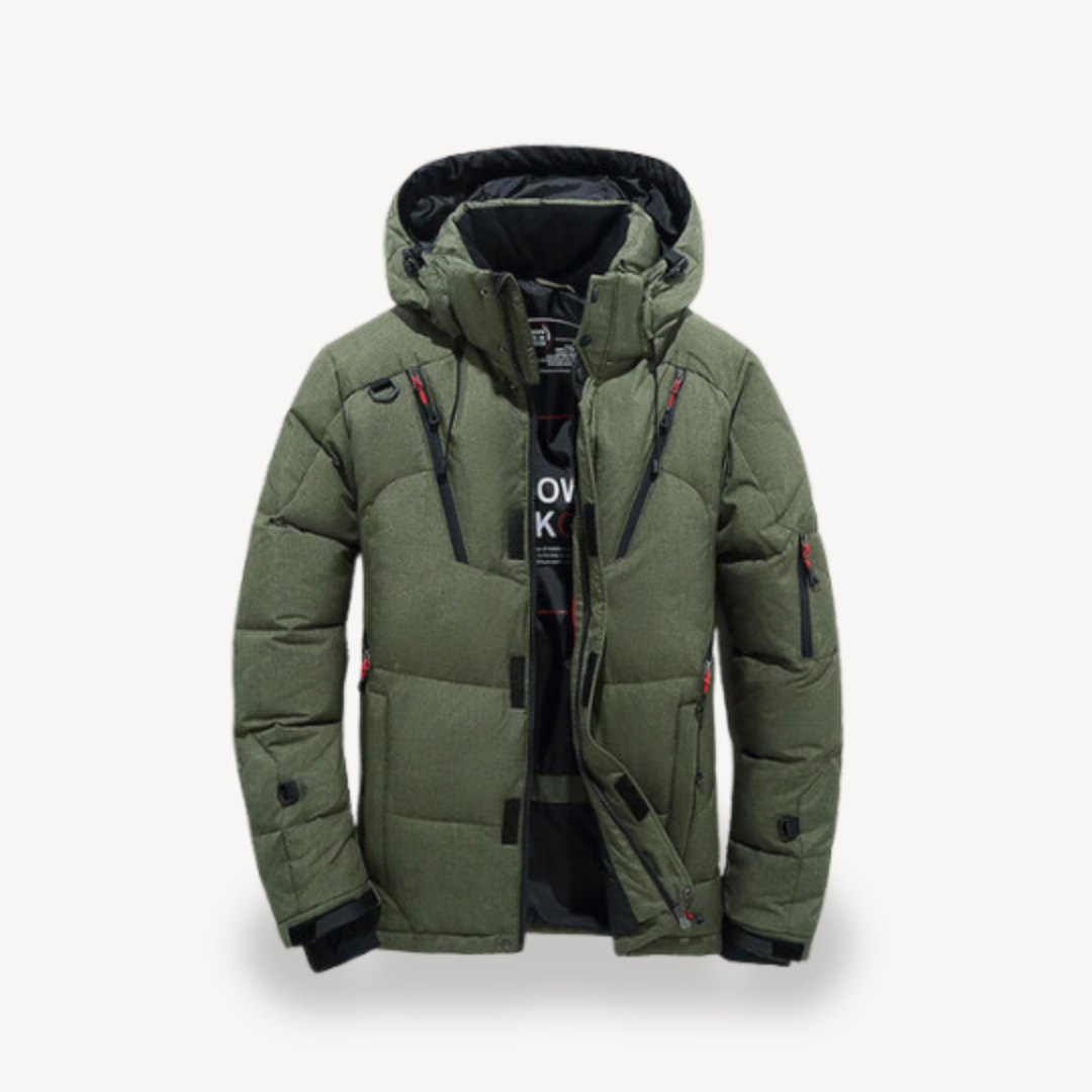 Men’s Winter Puffer Jacket with Hood | Loravelle