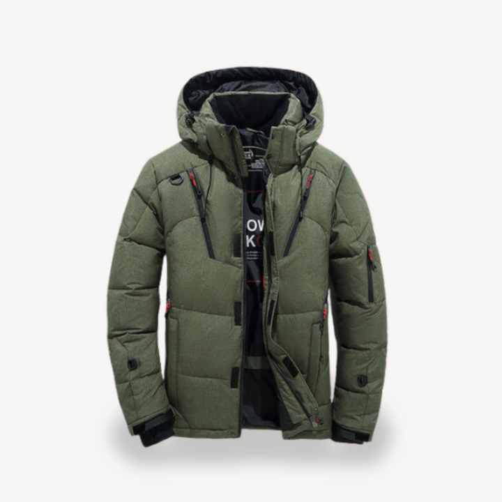 Men’s Winter Puffer Jacket with Hood | Loravelle
