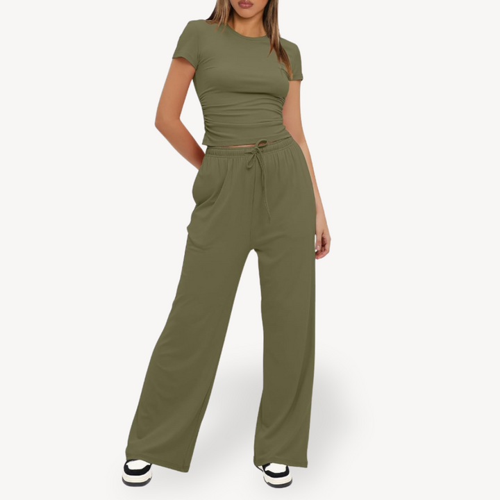 Drawstring Lounge Set for Women | Loravelle