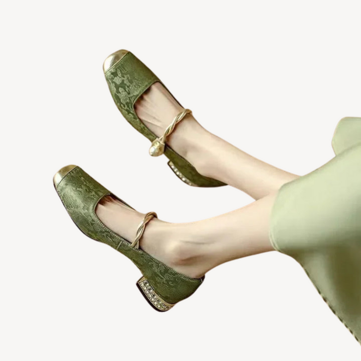 Women's Orthopedic Mary Jane Block Heels | Loravelle