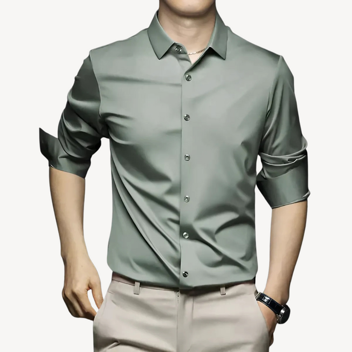Men's Polyester Long Sleeve Shirt | Loravelle