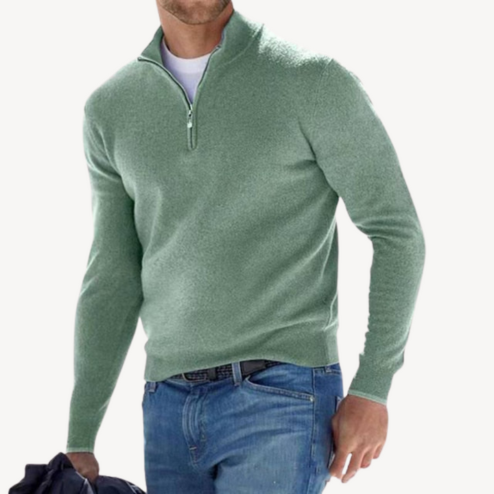 Men's Zip-Up Sweater | Loravelle