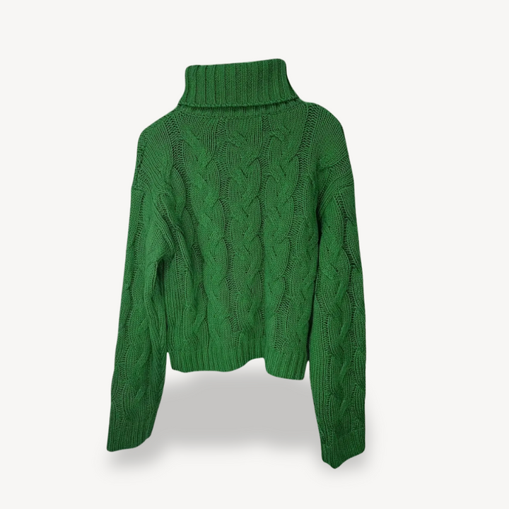 Cable Knit Turtleneck Sweater | Loravelle