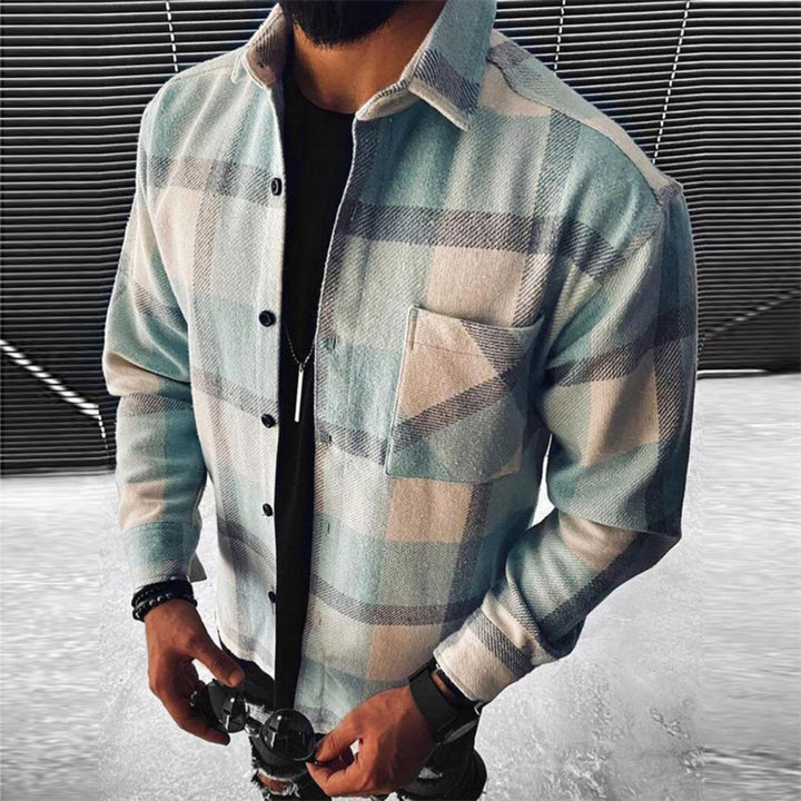Cotton Plaid Flannel Shirt Men | Loravelle