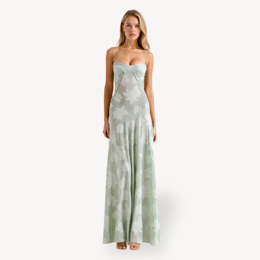 Women's Floral Lace Maxi Dress | Loravelle