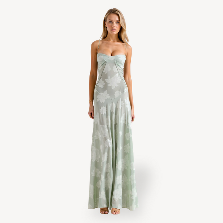 Women's Floral Lace Maxi Dress | Loravelle