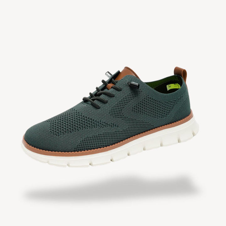 Knit Urban Orthopedic Shoes Men Olive | Loravelle