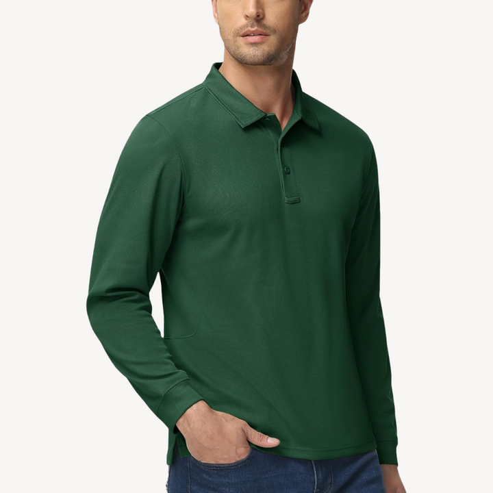 Men's Long Sleeve Polo Shirt | Loravelle