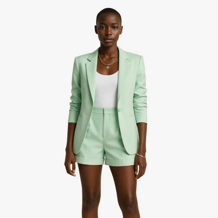 Women’s Blazer & Shorts Set – Stylish Casual Suit | Loravelle