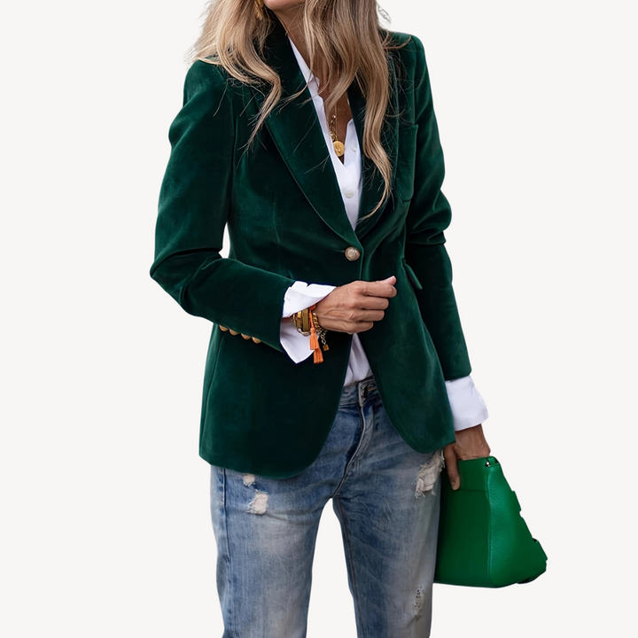 Women's Fashion Velvet Blazer | Loravelle