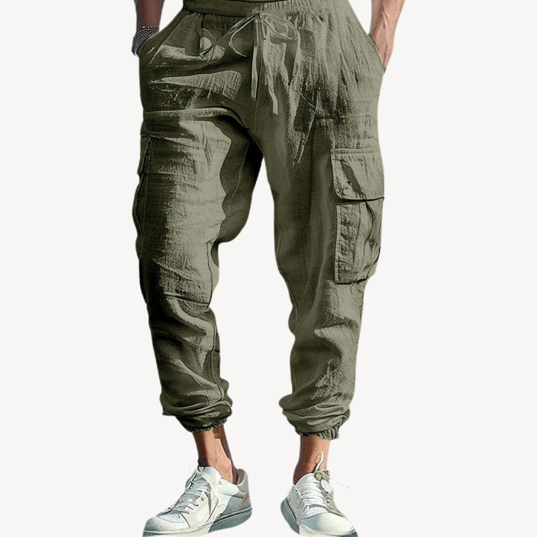 Men’s Casual Cotton Cargo Pants | Loravelle
